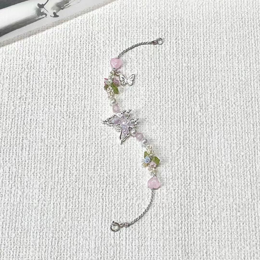 Chic Floral Butterfly Bracelet - ArtGalleryZen