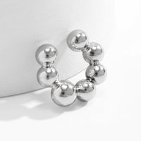 Thumbnail for Chic Gold Silver Plated Ball Ear Cuff Earrings - ArtGalleryZen