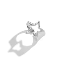 Thumbnail for Chic Gold Silver Plated Hollow Star Open Ring - ArtGalleryZen