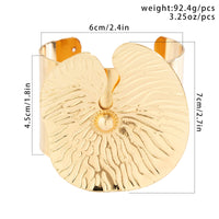 Thumbnail for Chic Gold Silver Plated Lotus Leaf Bangle Bracelet - ArtGalleryZen