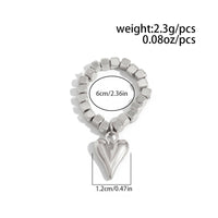 Thumbnail for Chic Gold Silver Tone Heart Charm Beaded Ring - ArtGalleryZen