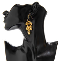 Thumbnail for Chic Gold Silver Tone Heart Tassel Earrings - ArtGalleryZen