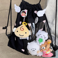 Thumbnail for Chic Heart Kpop Fan Display Drawstring Backpack - ArtGalleryZen