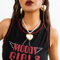 Thumbnail for Chic Heart Necklace Earrings Set - ArtGalleryZen