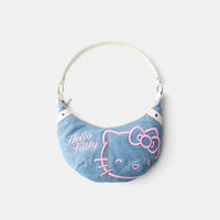 Thumbnail for Chic Hello Kitty Denim Shoulder Bag - ArtGalleryZen