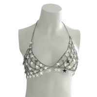 Thumbnail for Chic Hollowed-Out Backless Star Sequins Chain Bra - ArtGalleryZen