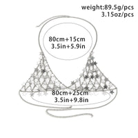 Thumbnail for Chic Hollowed-Out Backless Star Sequins Chain Bra - ArtGalleryZen
