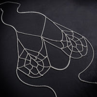 Thumbnail for Chic Hollowed-Out Cobweb Necklace Chain Bra Set - ArtGalleryZen