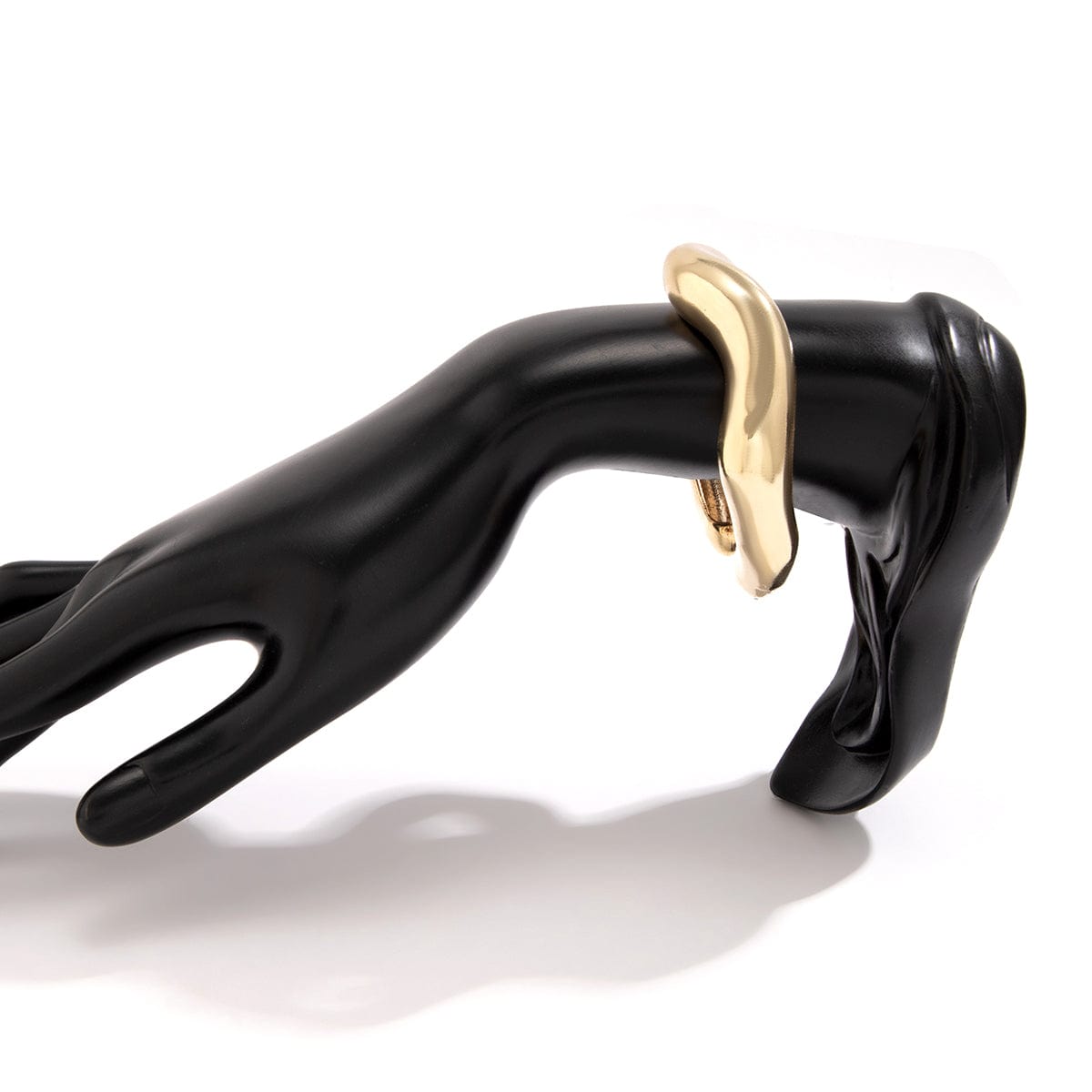 Chic Irregular Curved Open Cuff Bracelet - ArtGalleryZen