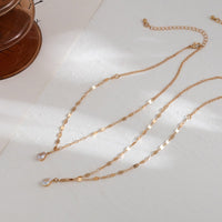 Thumbnail for Chic Layered Crystal Pendant Marine Chain Necklace Set - ArtGalleryZen