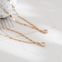 Thumbnail for Chic Layered Crystal Pendant Marine Chain Necklace Set - ArtGalleryZen