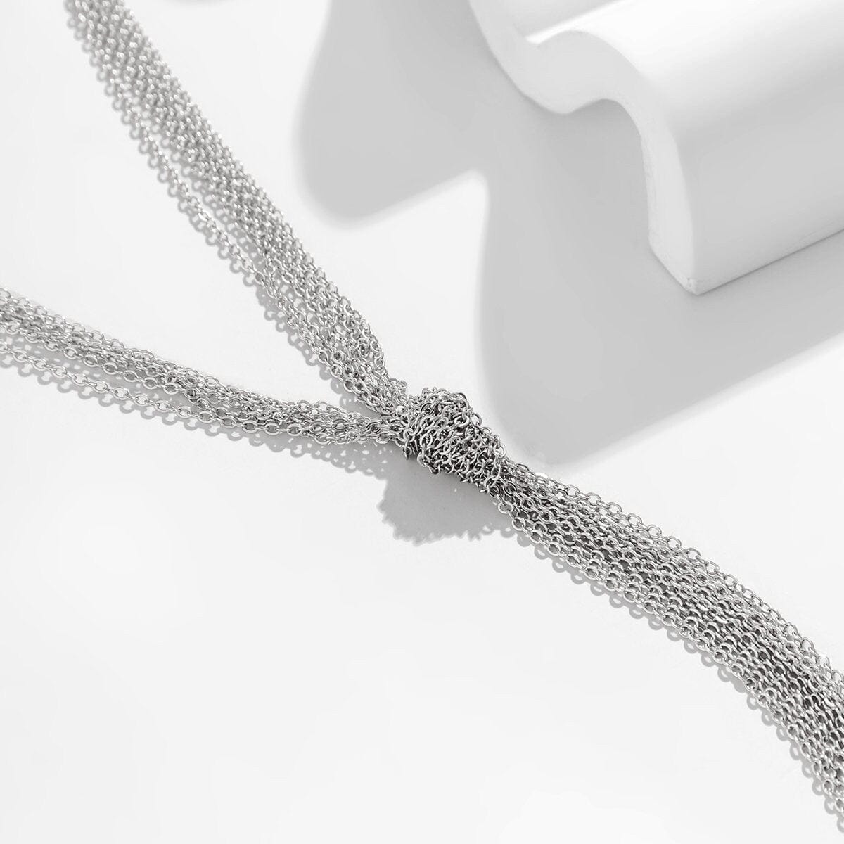 Chic Layered Long Chain Tassel Y Necklace - ArtGalleryZen