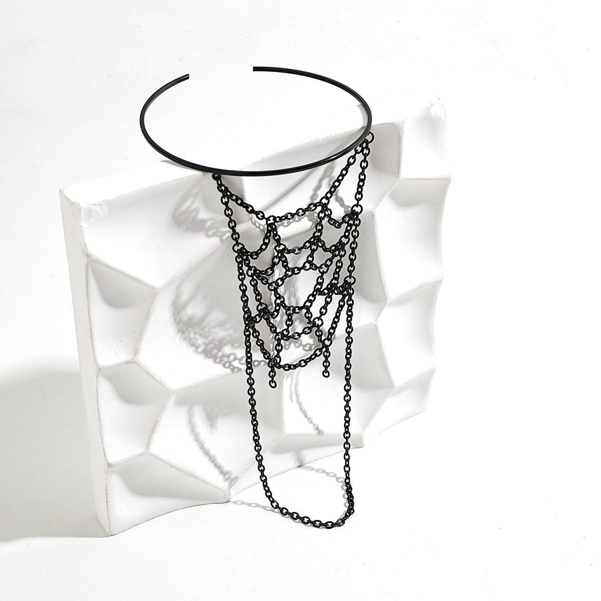 Chic Layered Metallic Cobweb Arm Chain - ArtGalleryZen