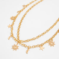 Thumbnail for Chic Layered Sun Moon Star Tassel Waist Chain - ArtGalleryZen