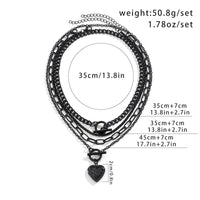 Thumbnail for Chic Layered Toggle Clasp Heart Pendant Chain Necklace Set - ArtGalleryZen