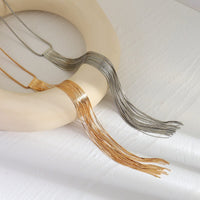 Thumbnail for Chic Long Chain Tassel Necklace - ArtGalleryZen