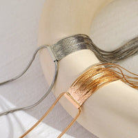 Thumbnail for Chic Long Chain Tassel Necklace - ArtGalleryZen