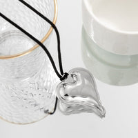 Thumbnail for Chic Melting Heart Pendant Velvet String Necklace - ArtGalleryZen