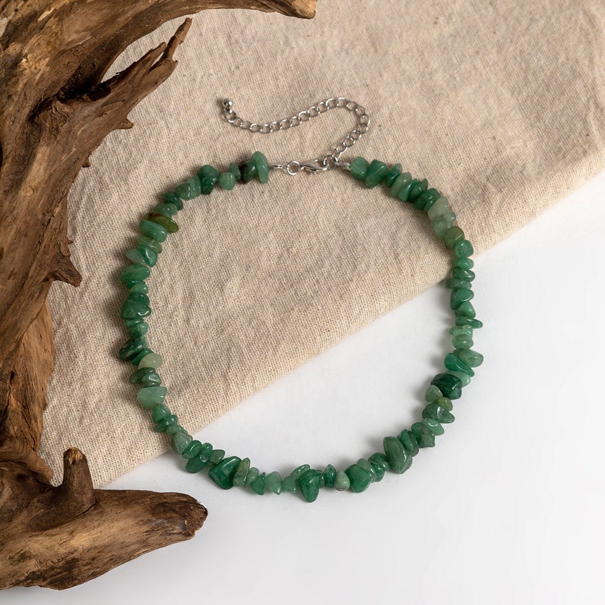 Chic Natural Turquoise Stone Choker Necklace - ArtGalleryZen
