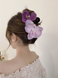 Thumbnail for Chic Orchid Flower Claw Clip Hair Clip - ArtGalleryZen