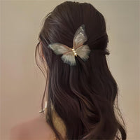 Thumbnail for Chic Pearl Charm Sheer Mesh Butterfly Hair Clip - ArtGalleryZen