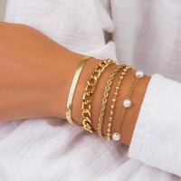 Thumbnail for Chic Pearl Charm Stackable Bracelet Set - ArtGalleryZen