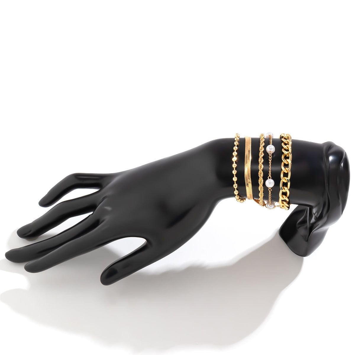 Chic Pearl Charm Stackable Bracelet Set - ArtGalleryZen
