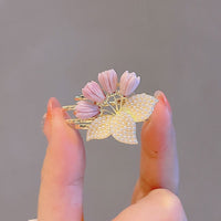 Thumbnail for Chic Pearl Inlaid Flower Claw Clip Hair Clip - ArtGalleryZen