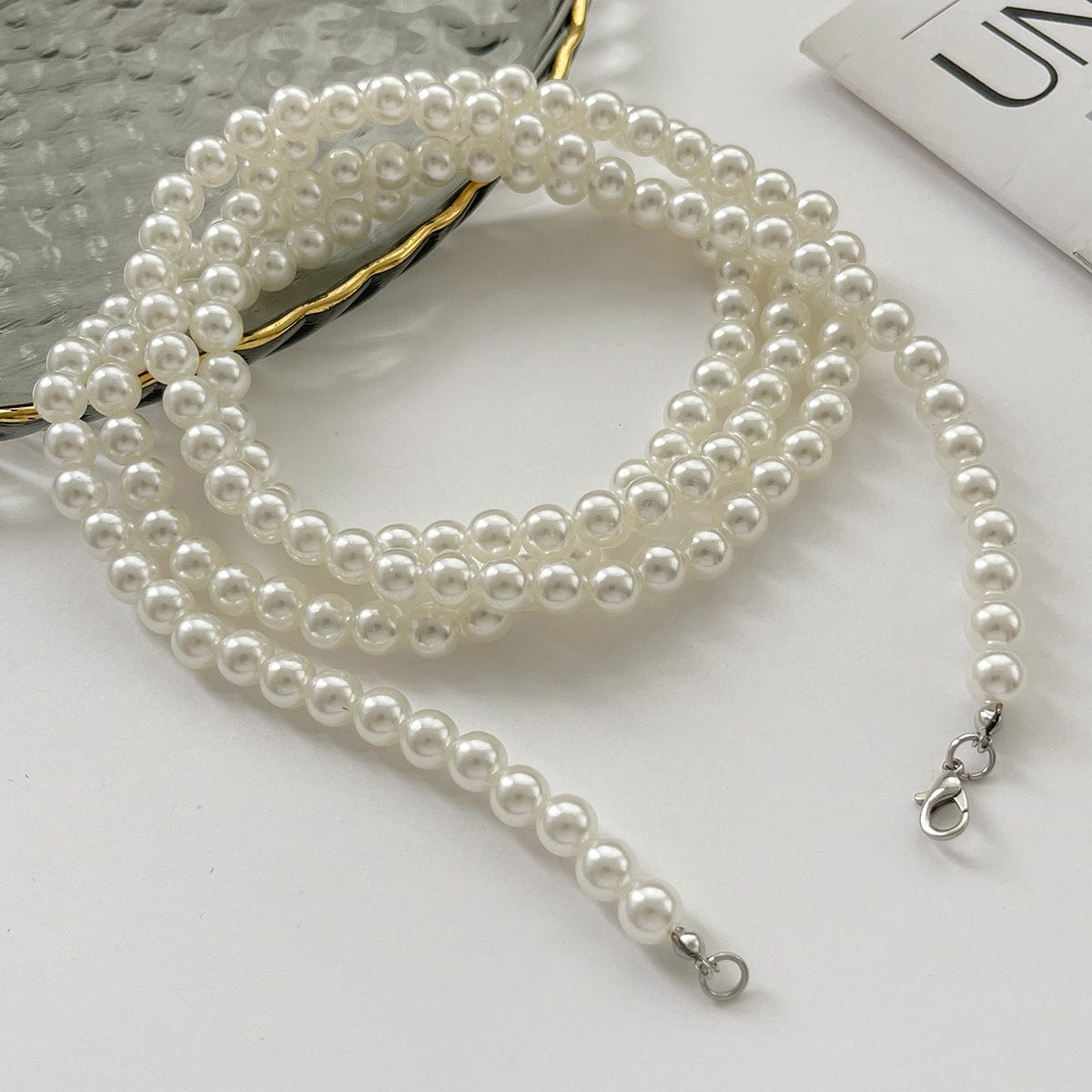 Chic Pearl Long Chain Anklet - ArtGalleryZen