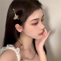 Thumbnail for Chic Pink CZ Inlaid Sailor Moon Hair Clip - ArtGalleryZen