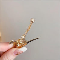 Thumbnail for Chic Pink CZ Inlaid Sailor Moon Hair Clip - ArtGalleryZen