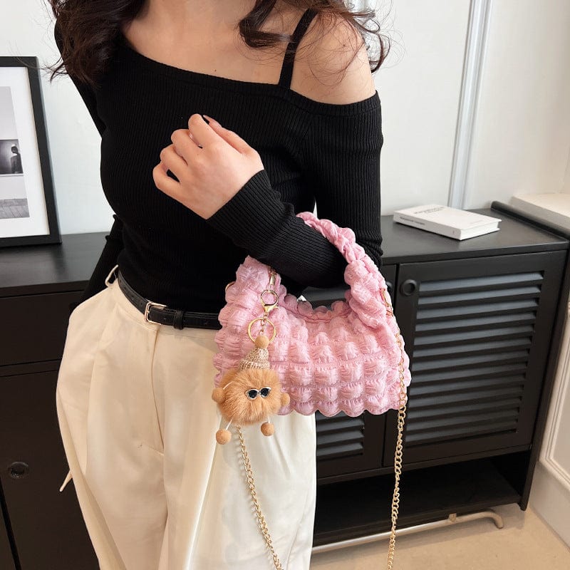 Chic Puffy Tote Shoulder Bag - ArtGalleryZen