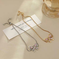 Thumbnail for Chic Rhinestone Butterfly Bracelet - ArtGalleryZen
