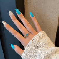 Thumbnail for Chic Rhinestone Inlaid Opal Heart Ring - ArtGalleryZen