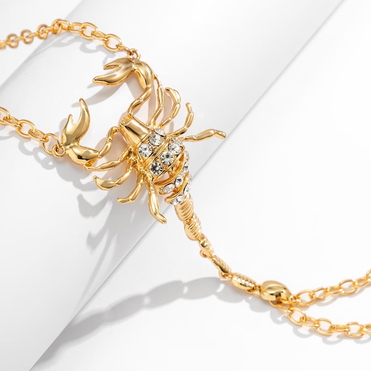 Chic Rhinestone Inlaid Scorpion Body Chain Necklace - ArtGalleryZen
