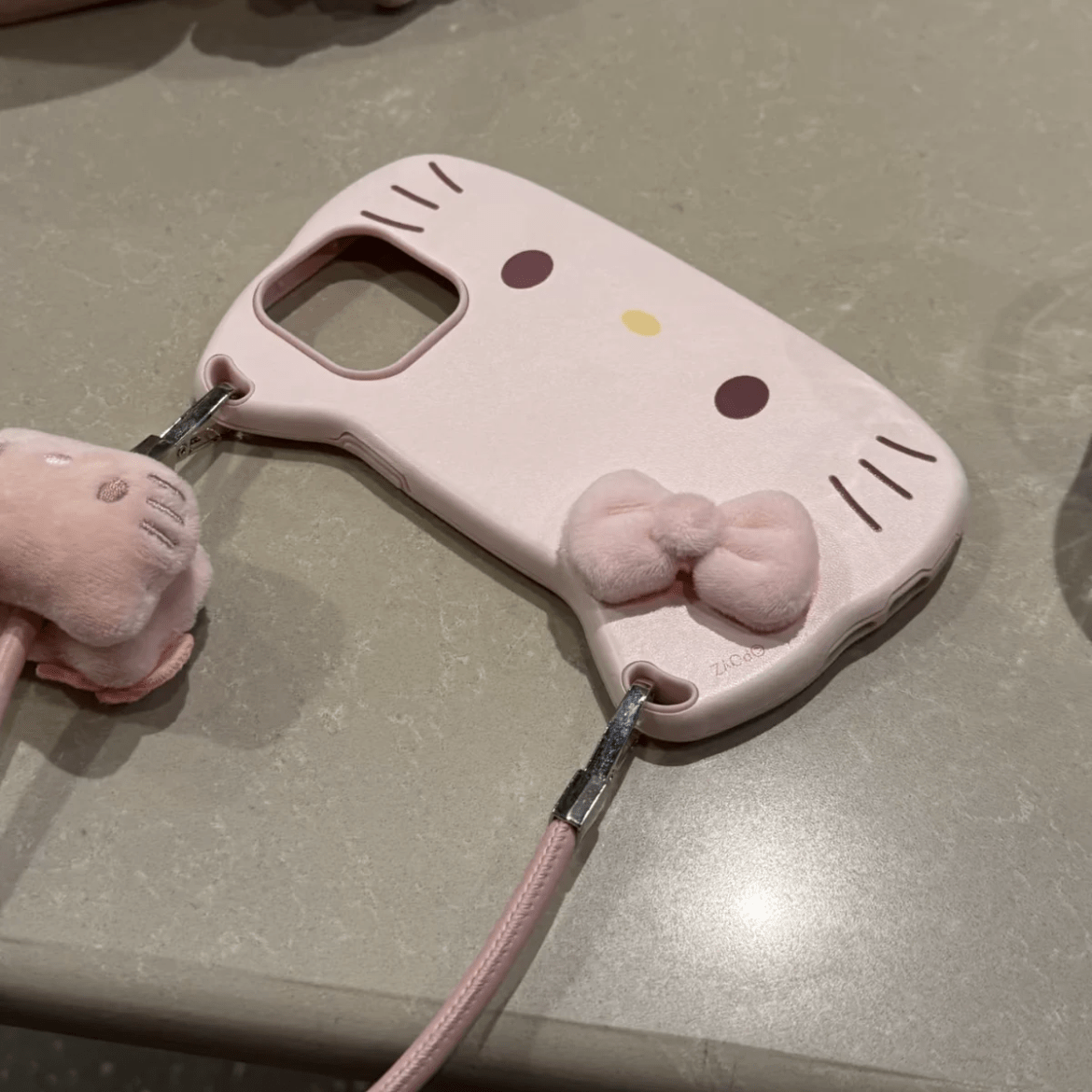 Chic Sanrio Hello Kitty Plush Bowknot Handbag iPhone Case - ArtGalleryZen