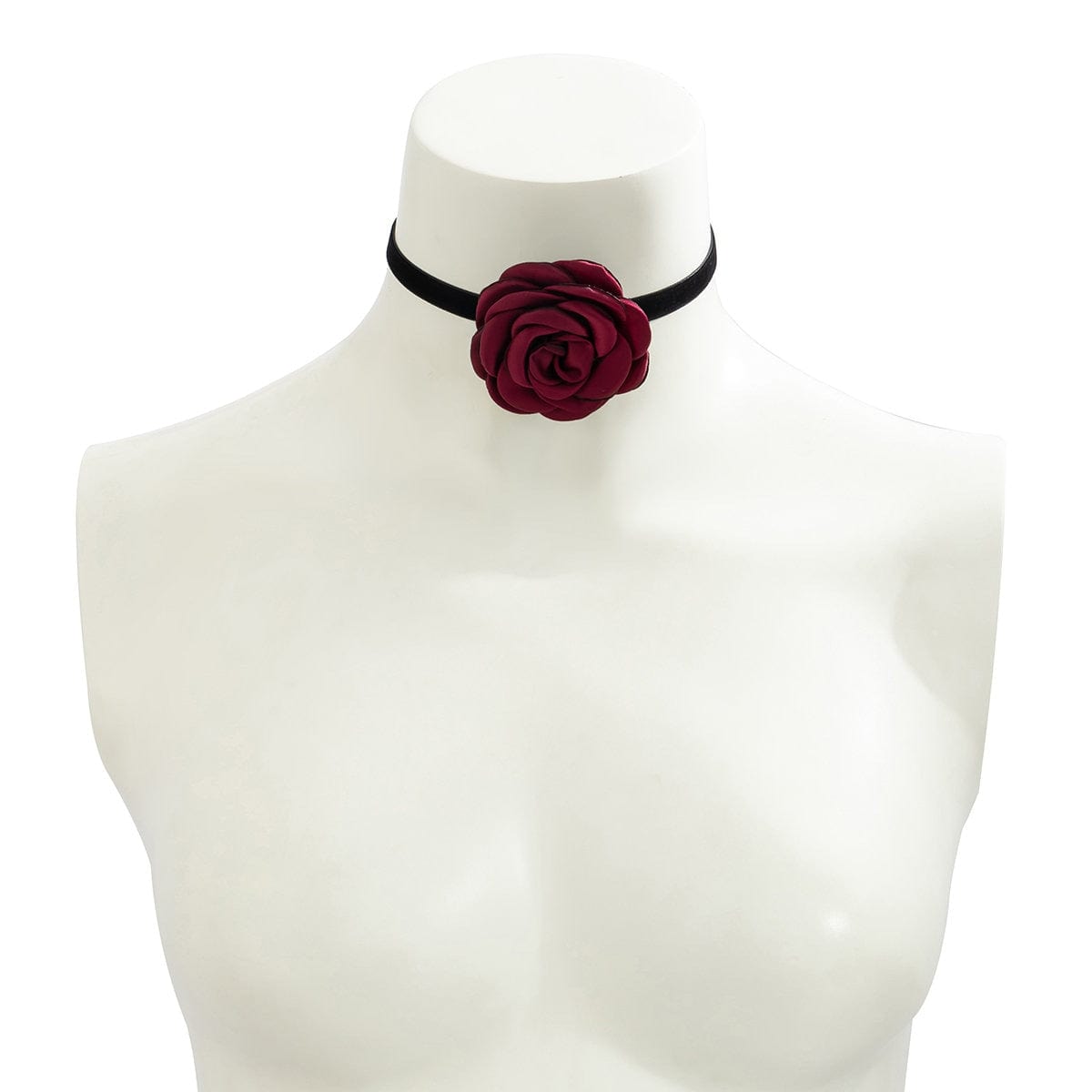 Chic Satin Flower Ribbon Collar Choker - ArtGalleryZen
