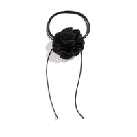 Thumbnail for Chic Satin Texture Flower Wax Cord String Necklace - ArtGalleryZen