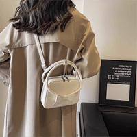 Thumbnail for Chic Shoulder Crossbody Bowknot Leather Bag - ArtGalleryZen