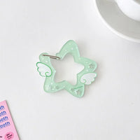Thumbnail for Chic Star Angel Wing Kpop Acrylic Keychain Carabiner - ArtGalleryZen