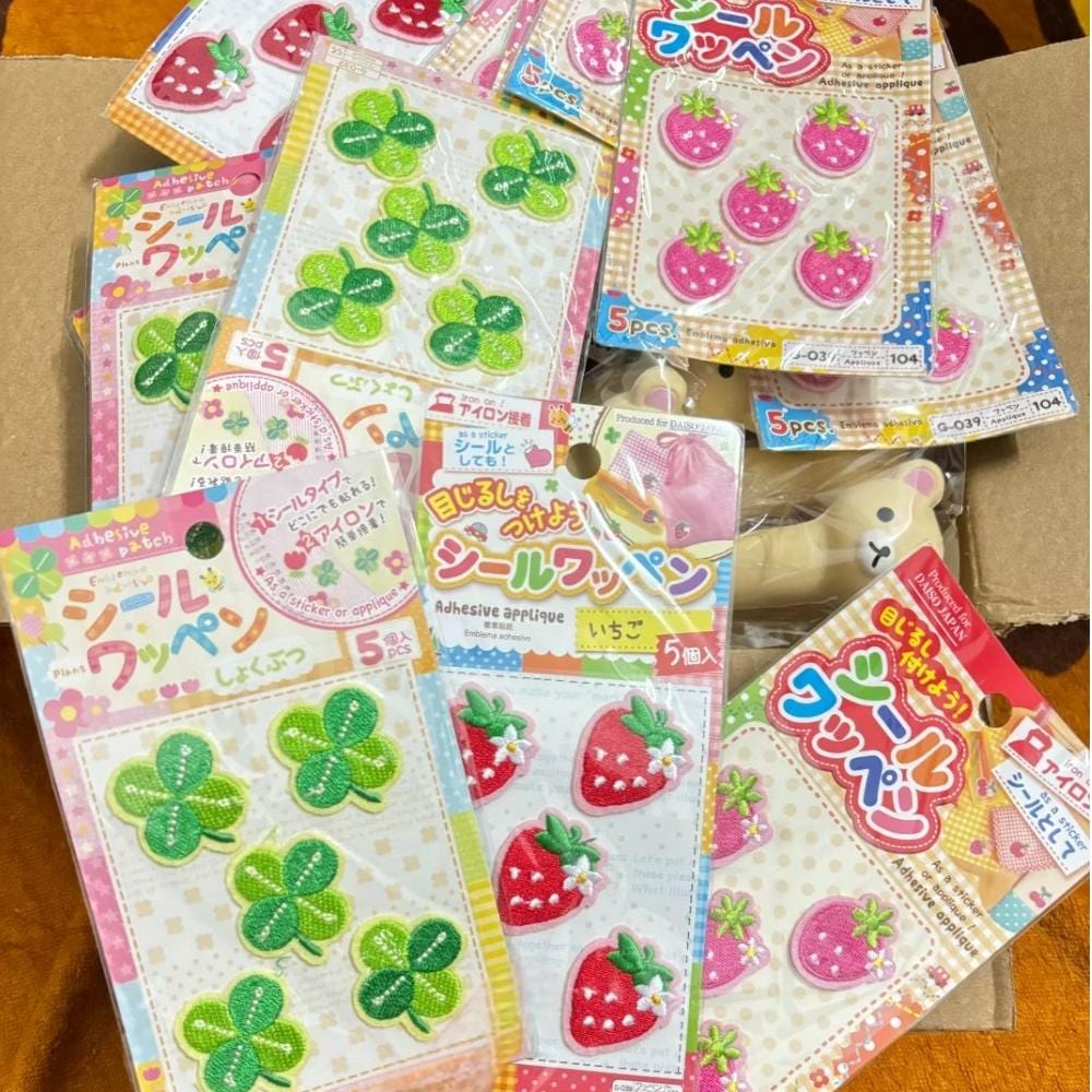 Chic Strawberry Lucky Clover Embroidery Patches DIY Decoration Stickers - ArtGalleryZen