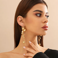 Thumbnail for Chic Gold Silver Plated Dangling Ball Tassel Earrings - ArtGalleryZen