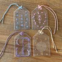 Thumbnail for Chic Transparent Amulet Kpop Keychain Photocard Holder - ArtGalleryZen