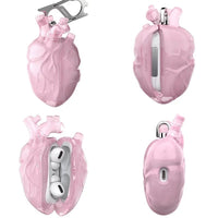 Thumbnail for Chic Transparent Heart Liquid Silicone AirPods Earphone Case - ArtGalleryZen