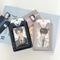 Thumbnail for Chic Uniform Kpop Keychain Photocard Holder - ArtGalleryZen