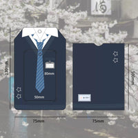 Thumbnail for Chic Uniform Kpop Keychain Photocard Holder - ArtGalleryZen