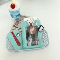 Thumbnail for Chic Uniform Kpop Keychain Photocard Holder - ArtGalleryZen