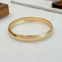 Thumbnail for Classic Gold Silver Plated Hammered Arm Cuff - ArtGalleryZen