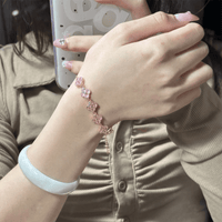 Thumbnail for Colorful Crystal Clover Bracelet - ArtGalleryZen