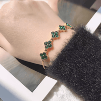 Thumbnail for Colorful Crystal Clover Bracelet - ArtGalleryZen